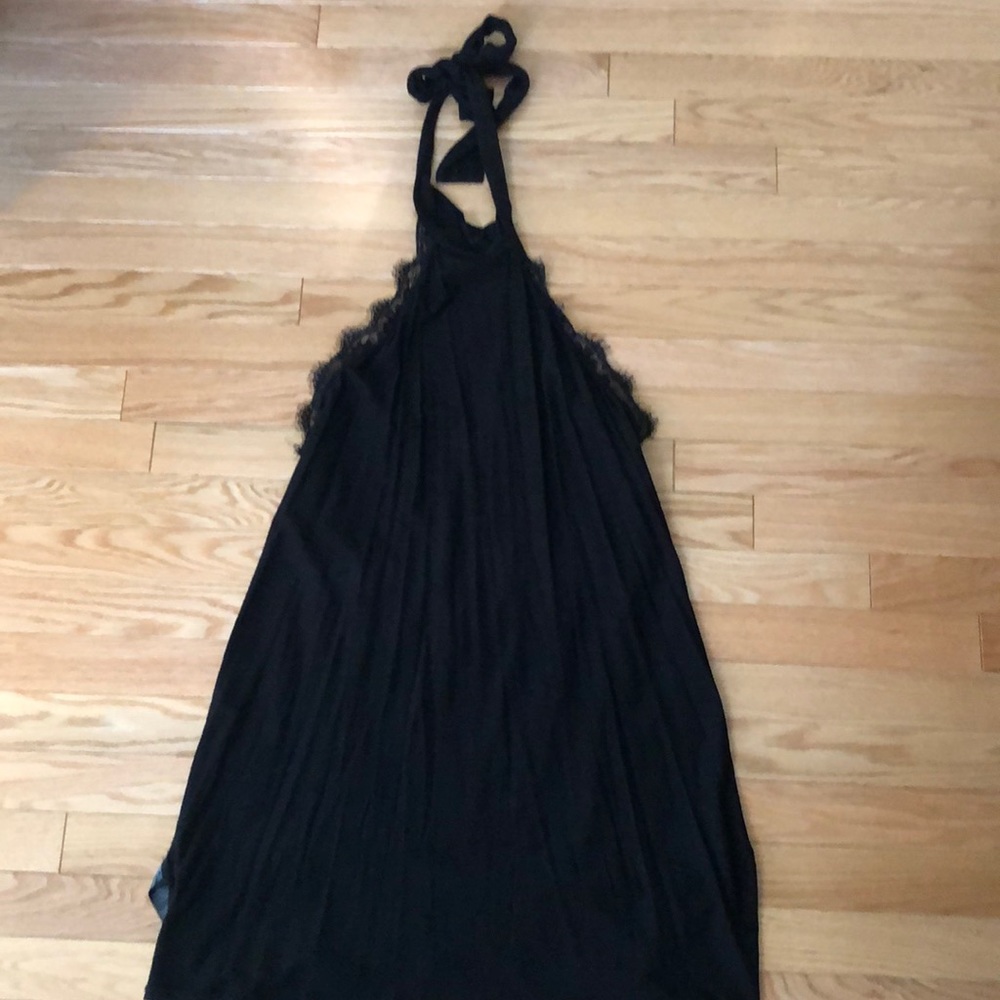 Black halter dress